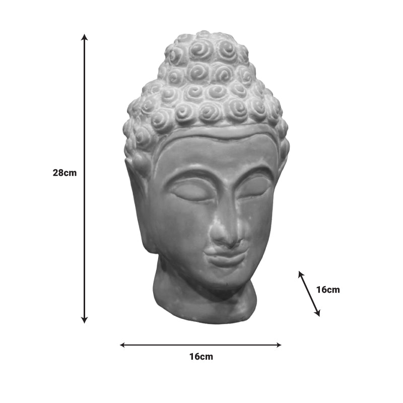 Декорация за маса Буда Rolia  сива теракота 16x16x28cm