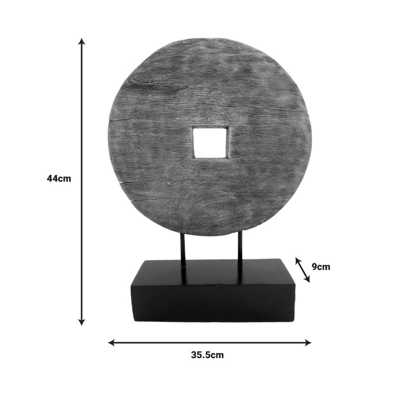Декорация за маса Количка  естествено мангово дърво-желязо 35.5х9х44см