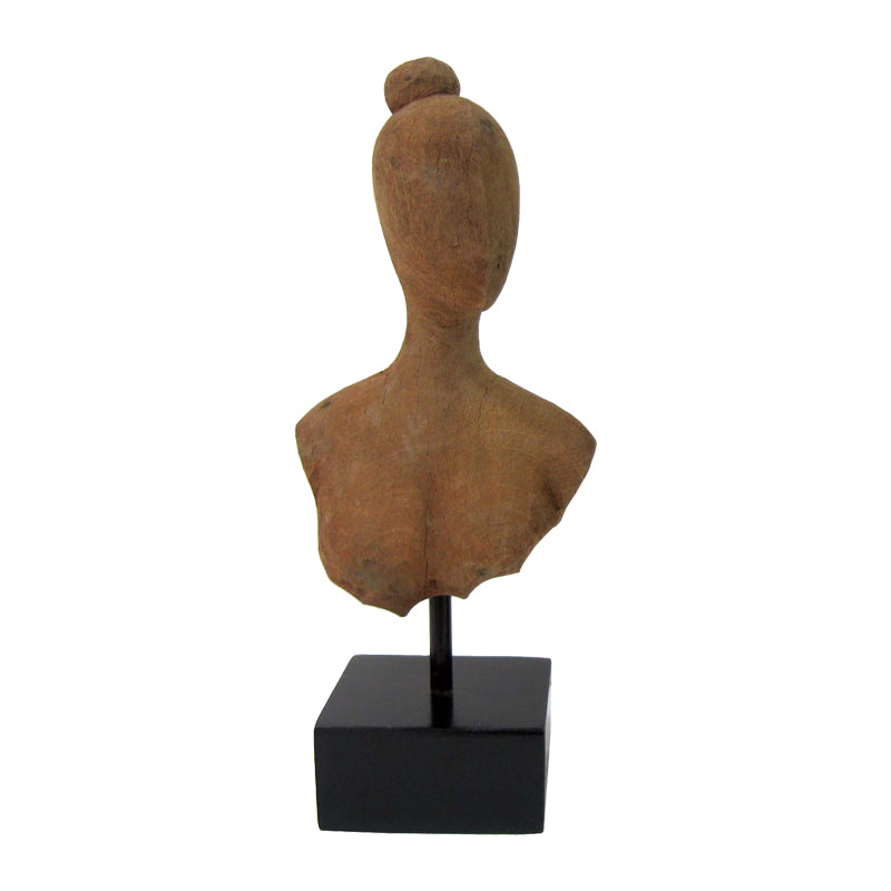 Декорация за маса Lafia I  естествено мангово дърво-желязо 17.5x11.5x42cm