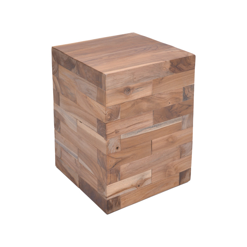 Помощна маса Werzy  естествено тиково дърво масив 35x35x49см