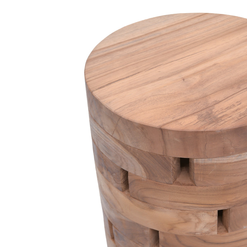 Табуретка Shard  естествено тиково дърво масив d35x45см