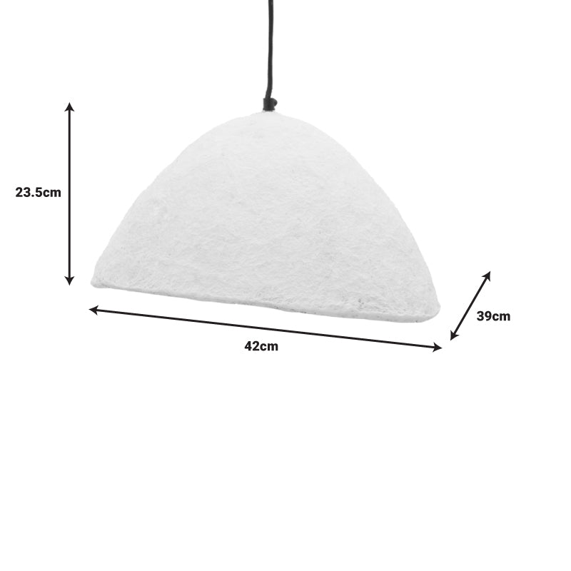 Плафон Litho  бяла преса хартия-желязо 42x39x123.5cm