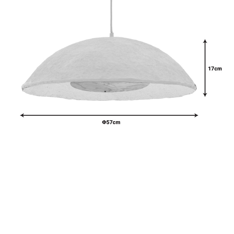Плафон Markiz  бяла преса хартия-ютия D57x118см