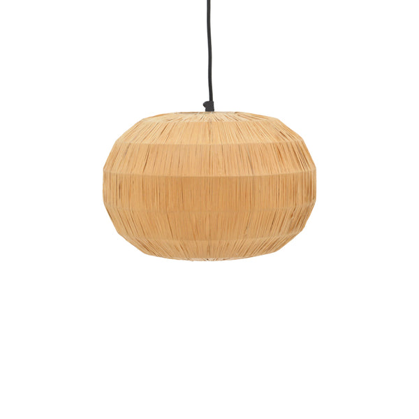 Плафон Ozelia  кафява преса хартия-ютия d33x122см