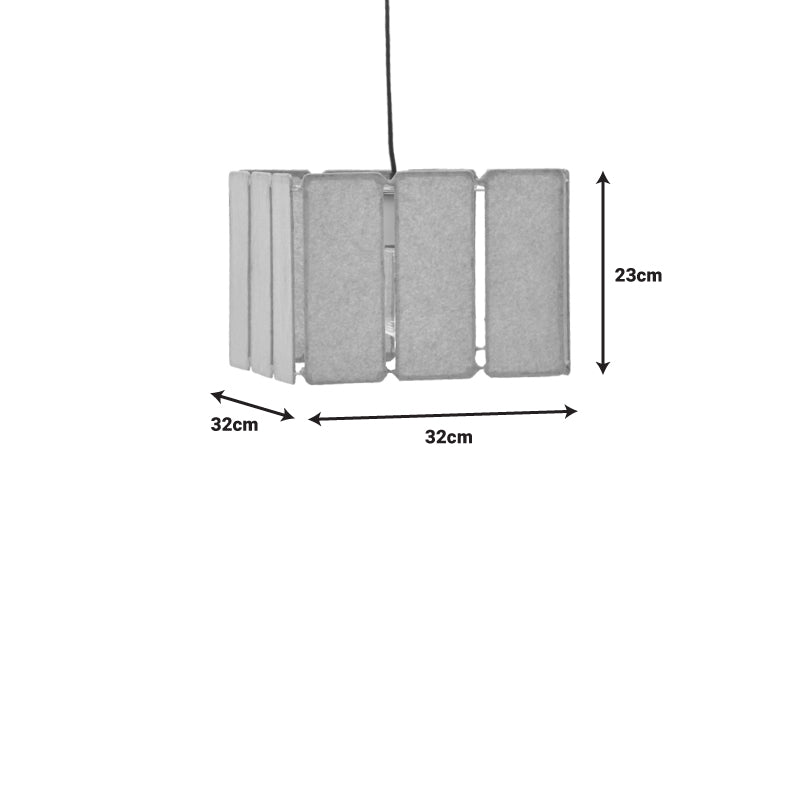 Плафон Boxfo  кафява преса хартия-ютия 32x32x123см