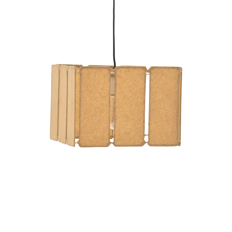 Плафон Boxfo  кафява преса хартия-ютия 32x32x123см