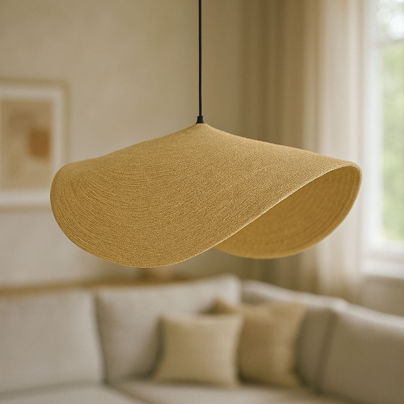 Плафон Fonlo  естествена морска трева-желязо D90x129см