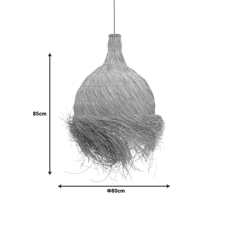 Плафон Cazin I  mendong в естествен абажур D80x85см
