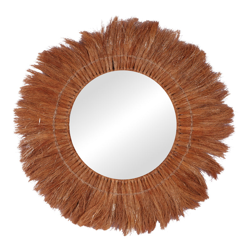 Огледало Seire  матиране в естествен нюанс Φ50x8см