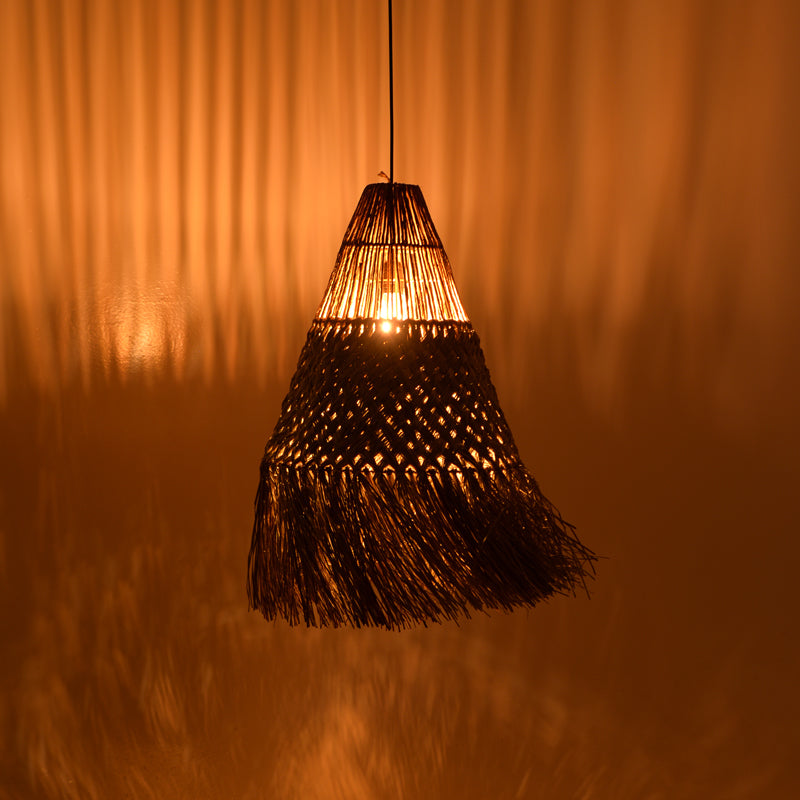 Плафон Vajem  mendong в естествен абажур 50x50x70см