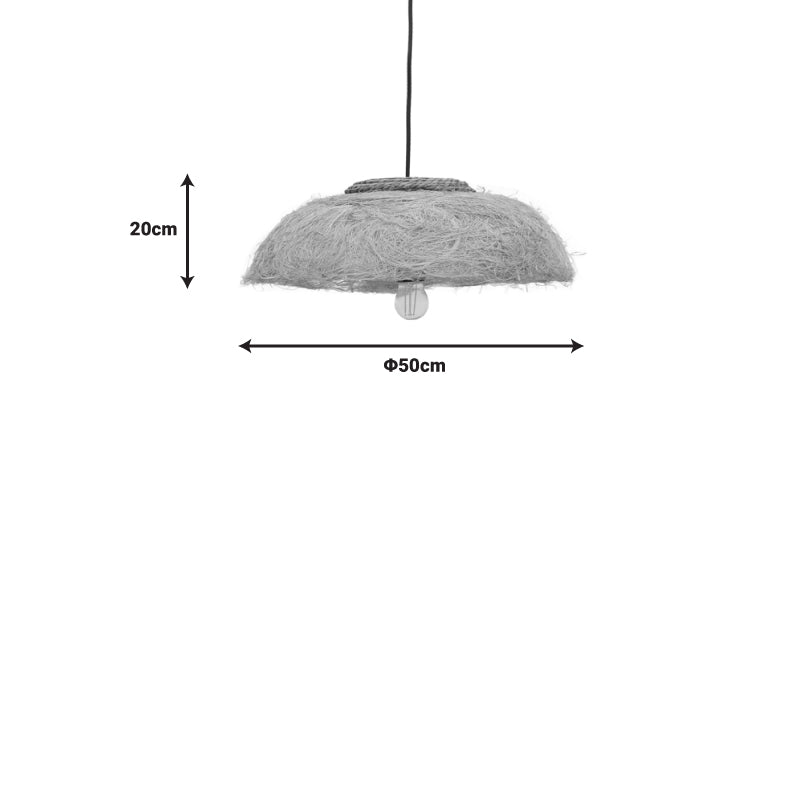 Плафон Pictere  дърво абака в естествен цвят D50x20см