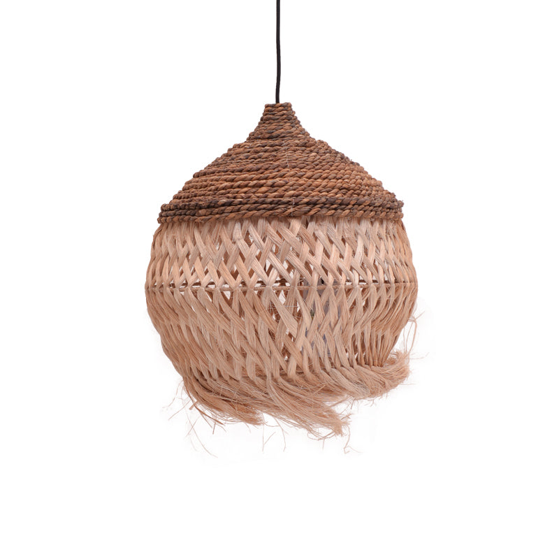 Плафон Fiorine  абака в естествен цвят d55x70см