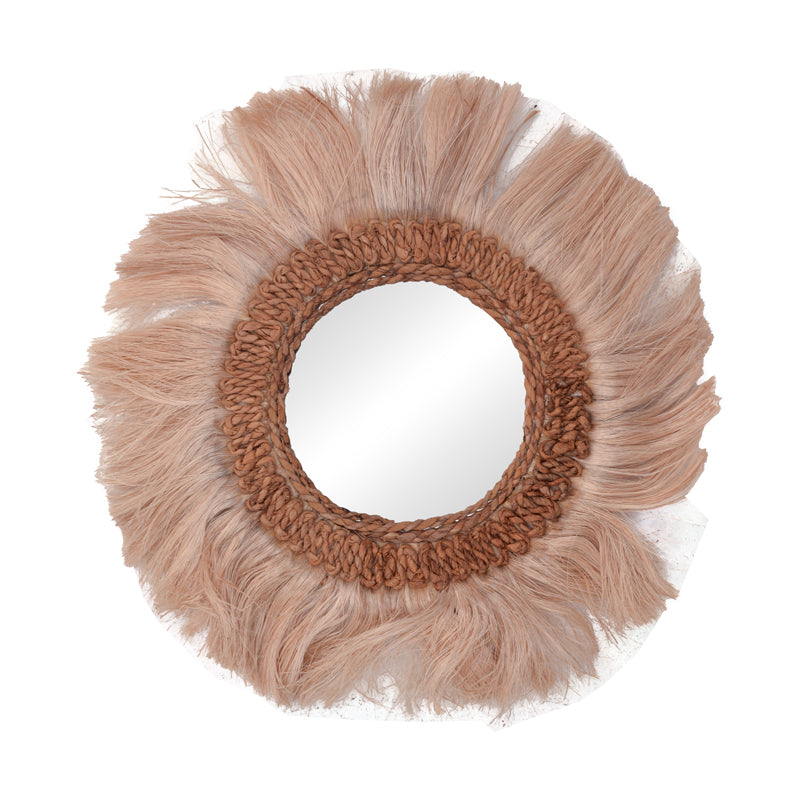 Fraklone  абака огледало в естествен цвят D50x4см