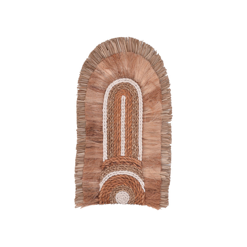 Декорация за стена Earsy I  морска трева в естествен цвят 48x26x8см