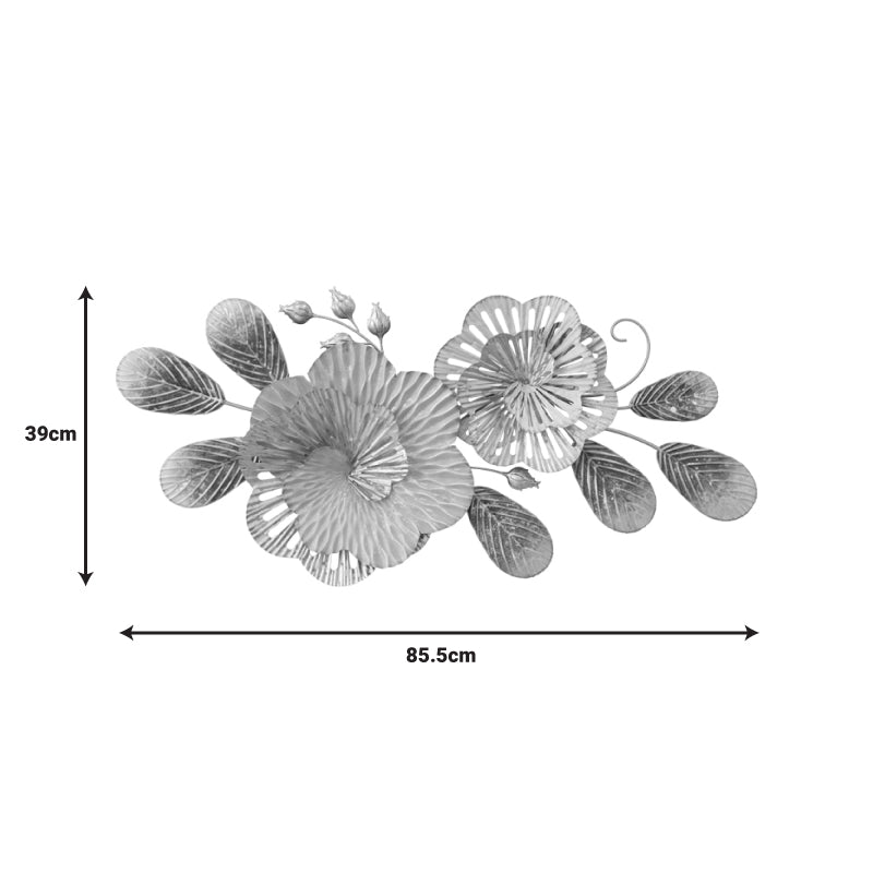 Декорация за стена Barney  метал в златисто-бял нюанс 85.5x39x5.5cm