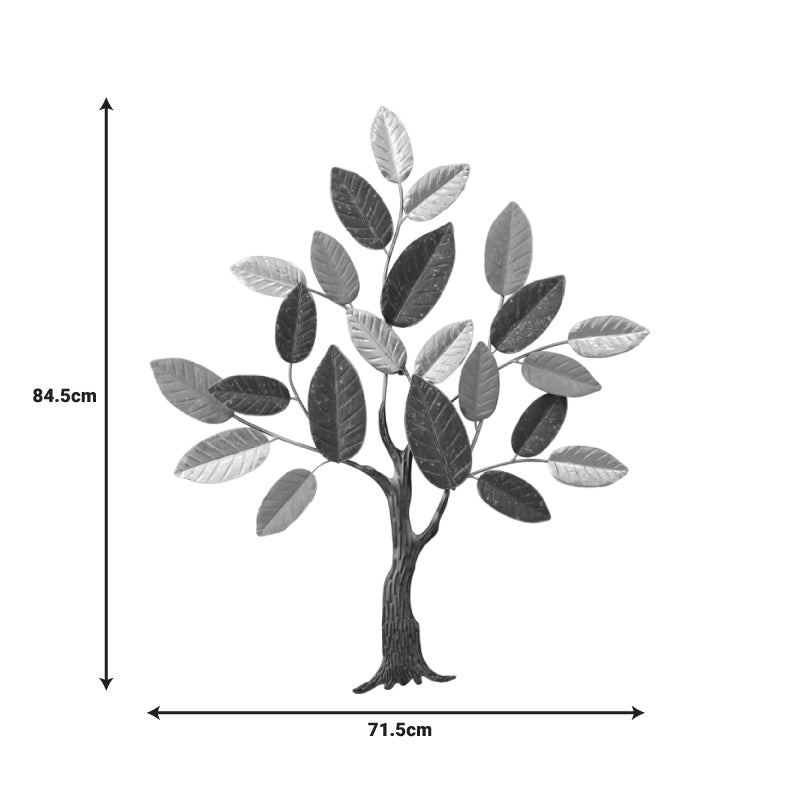 Декорация за стена Oliver  метал в златисто-черно-сив нюанс 71.5x84.5x4cm