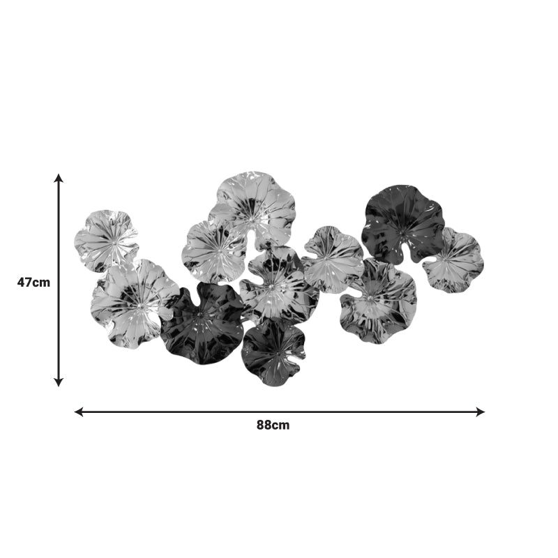 Декорация за стена Merinda  метал в златисто-черен нюанс 88x47x5см