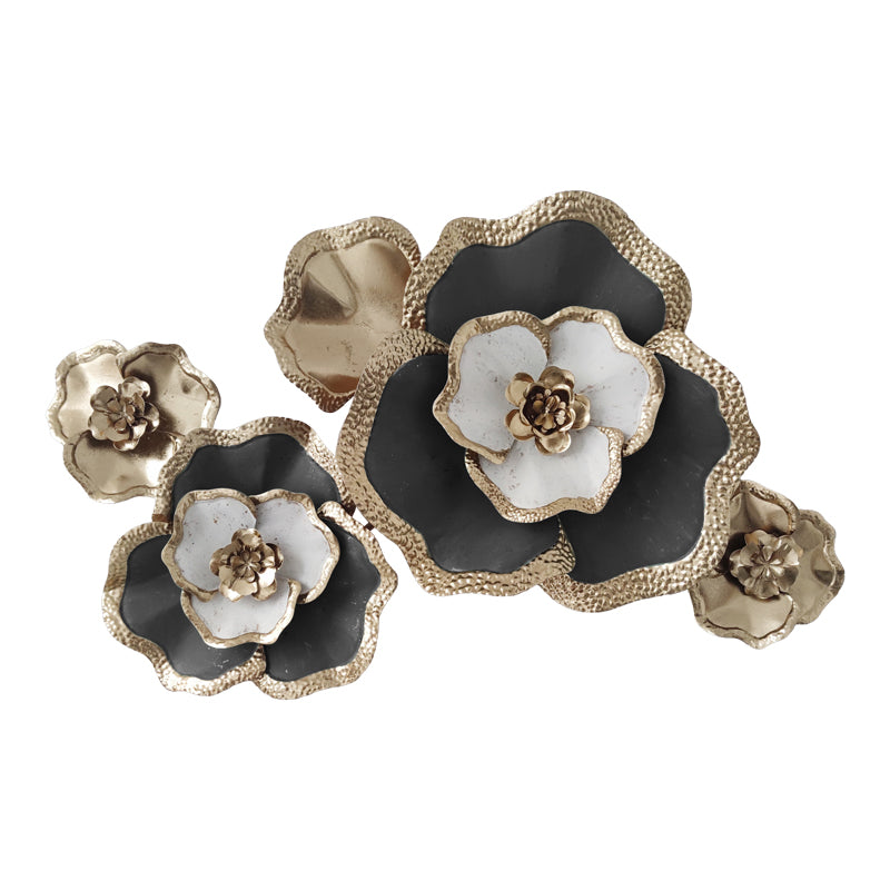 Декорация за стена Rosalia  метал в златисто-черен нюанс 90x58x7.5cm