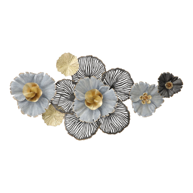 Декорация за стена Jemiole  метал в златисто-сив нюанс 106x53x9.5cm