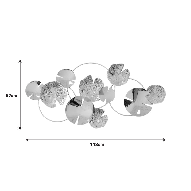 Декорация за стена Lacy  метал в златен нюанс 118x57x5см