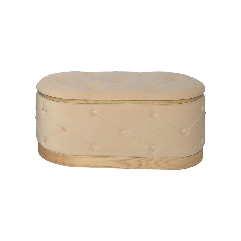 Комплект табуретки ракла Royel  от 2 броя кадифе в черен и бежов нюанс