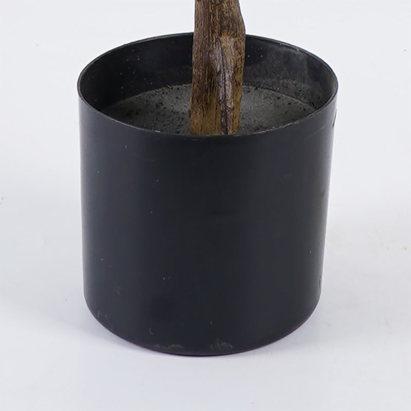 Декоративно растение в саксия ficus lyrata  зелено d70x130см