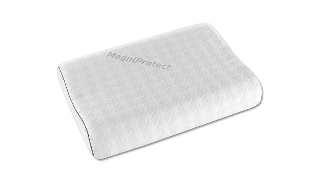 MagniProtect Wave е възглавница с анатомична форма, изработена от 100% висококачествена мемори пяна.