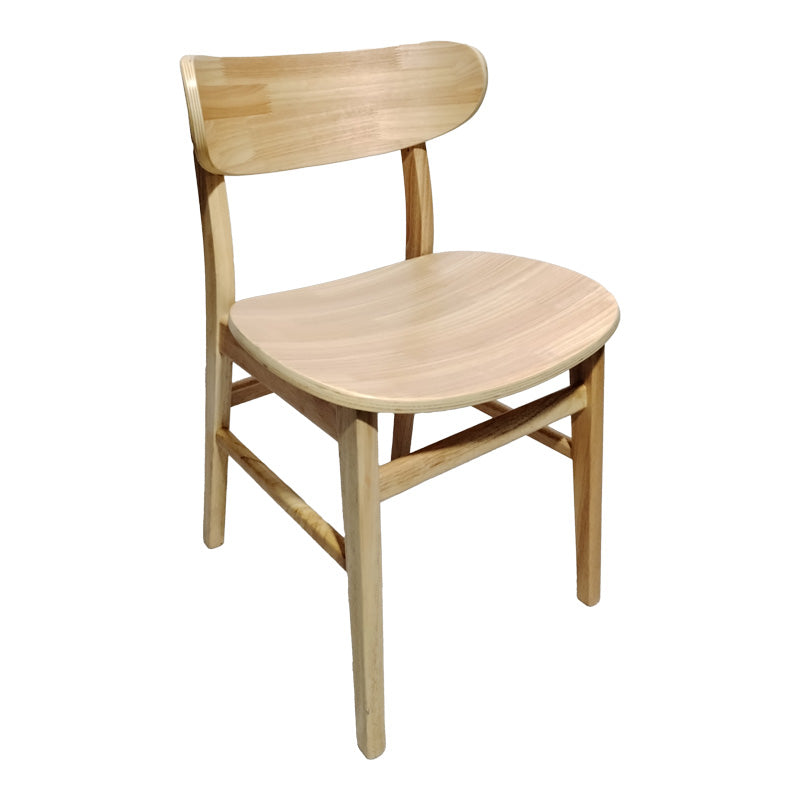 Стол lumnia каучуково дърво в естествен нюанс 46x50x76см