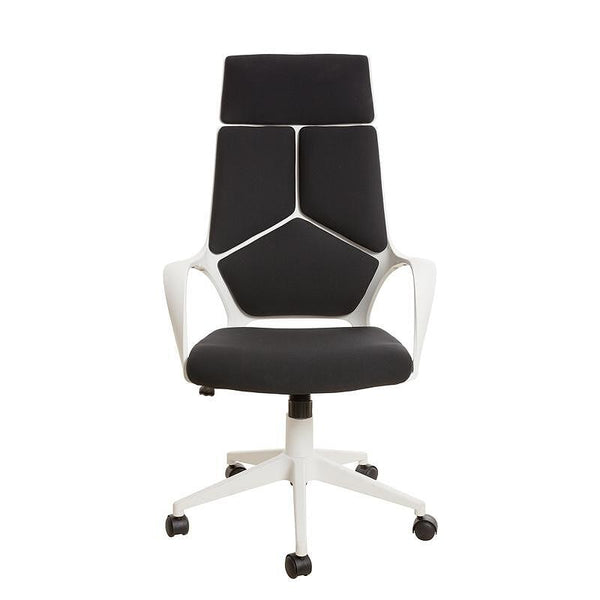 Директорски стол Force White, текстил, Tilt механизъм, до 120 kg, черен