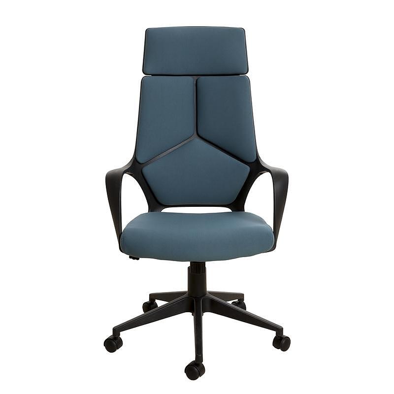 Директорски стол Force Black, текстил, Tilt механизъм, до 120 kg, тъмна мента