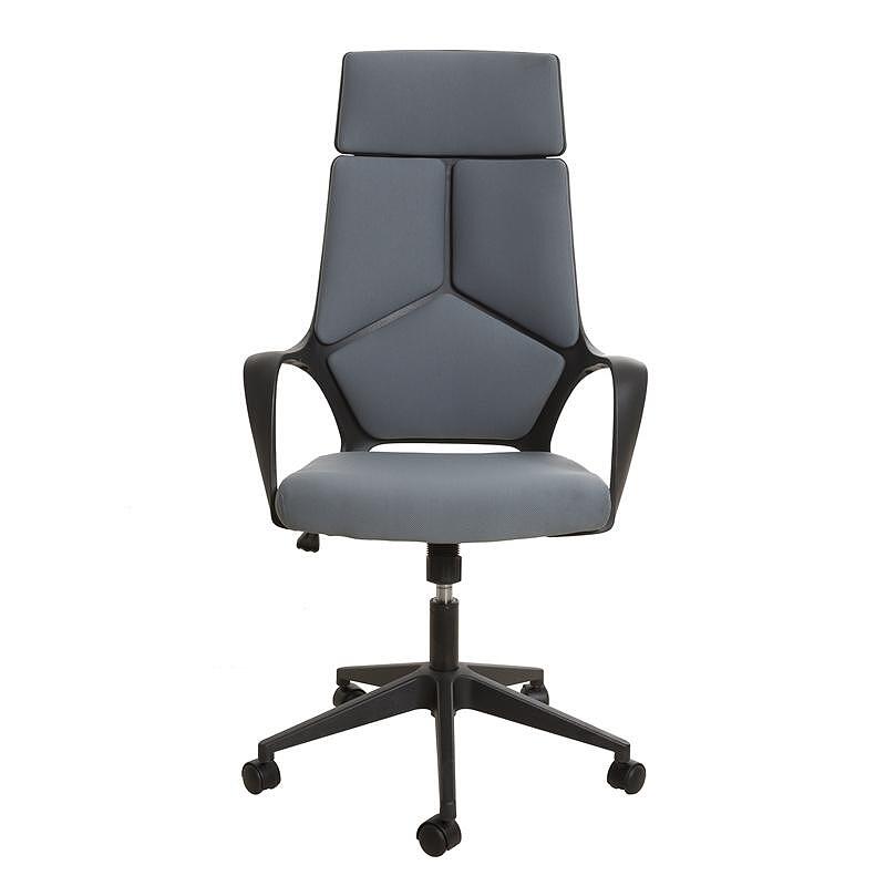 Директорски стол Force Black, текстил, Tilt механизъм, до 120 kg, сив