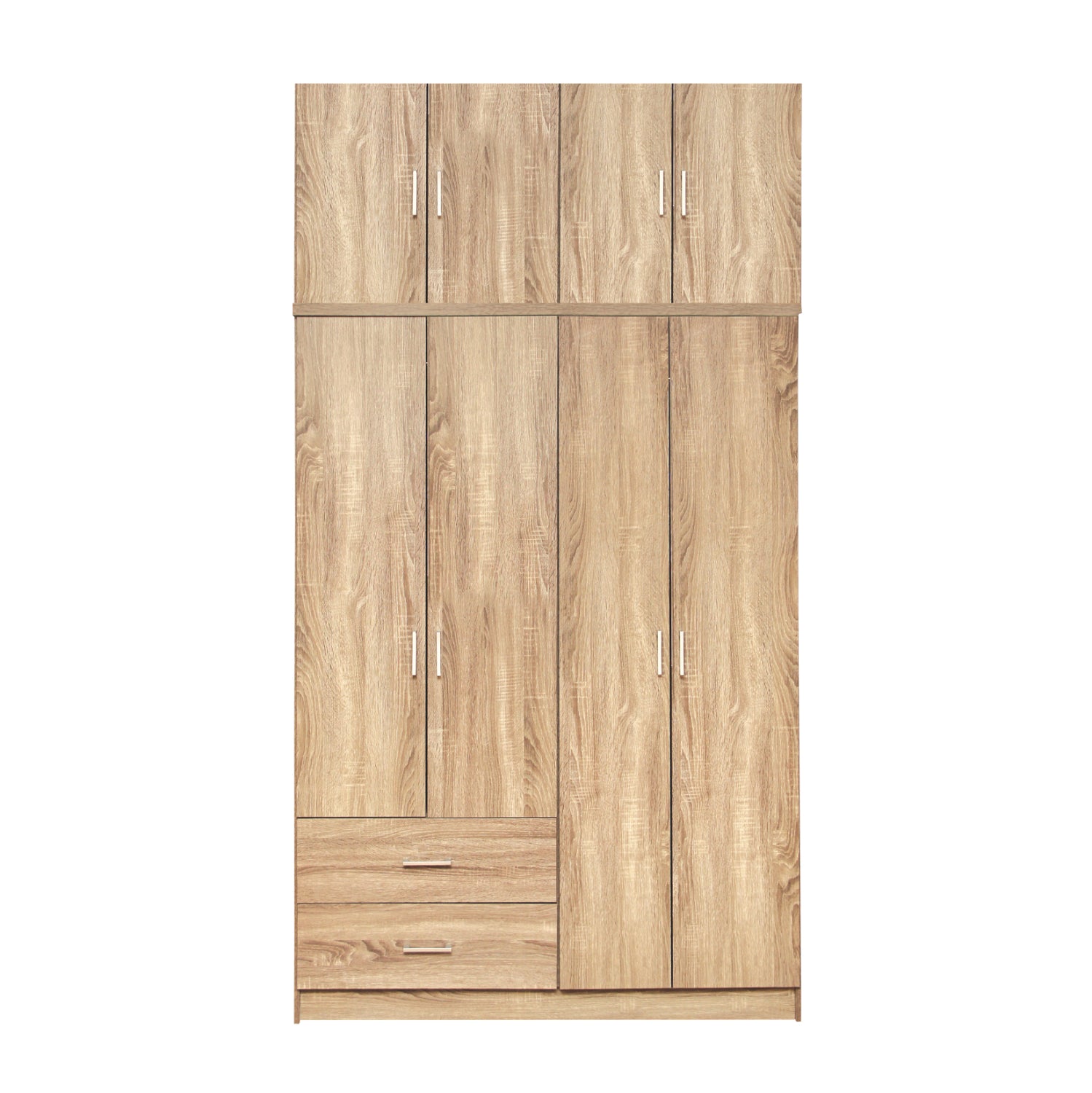 Гардероб с 4 крилен ,надстройка  и 2 чекмеджета, sonama, 120x42x241см.