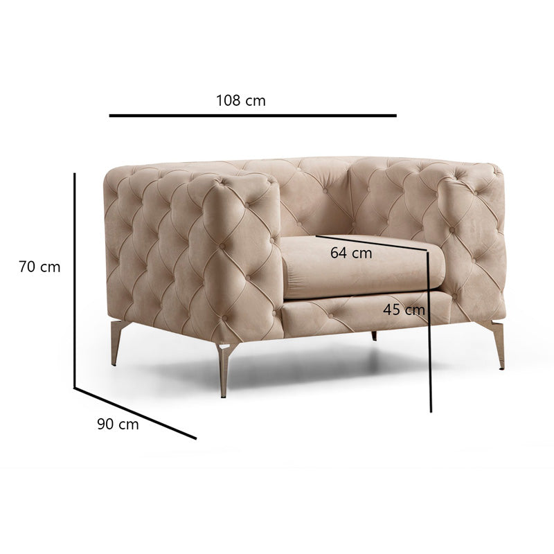 Фотьойл PWF-0579 плат екрю 108x90x70см