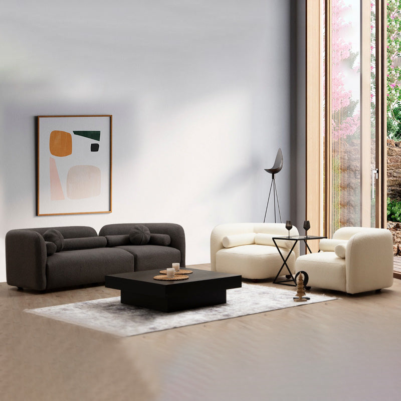 Фотьойл Tranquil дамаска букле крем 90x90x74см