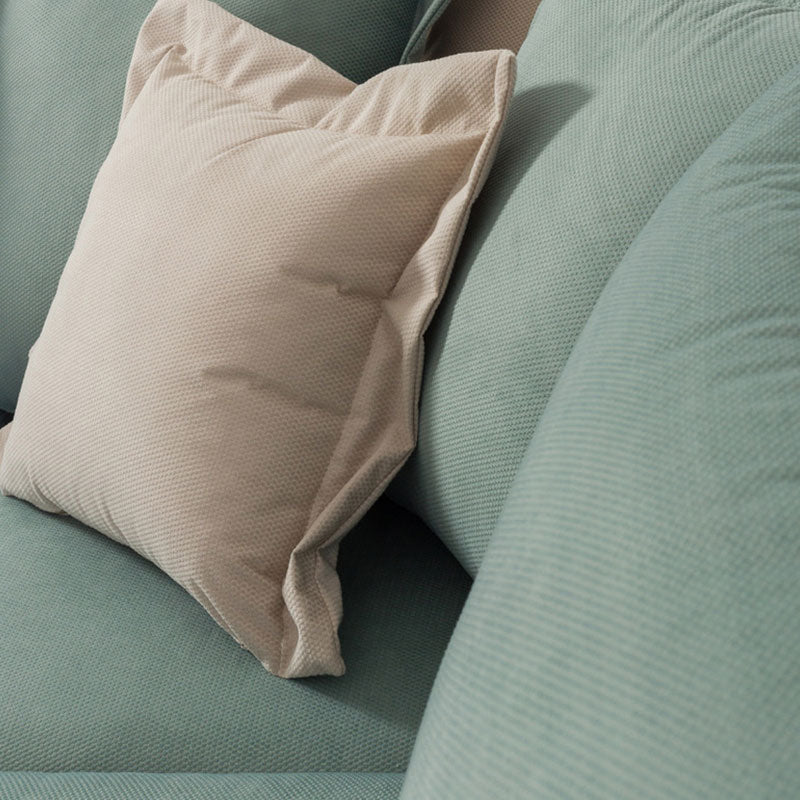 Ъглов диван Boston ляв ъгъл дамаска ciel-крем 290x235x95см