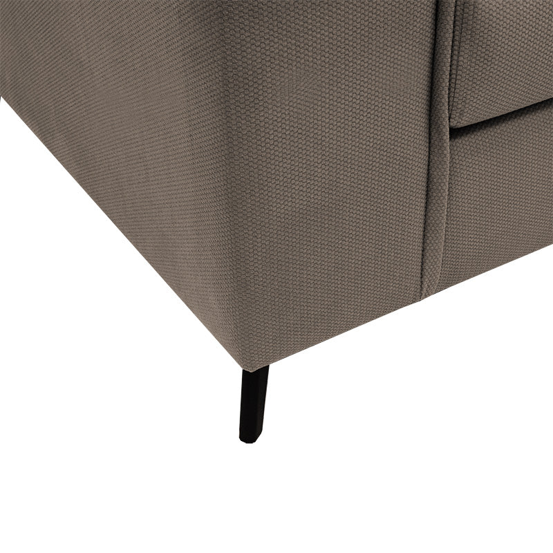 Ъглов диван Fabulous реверсивен плат мока-крем 240x165x95см