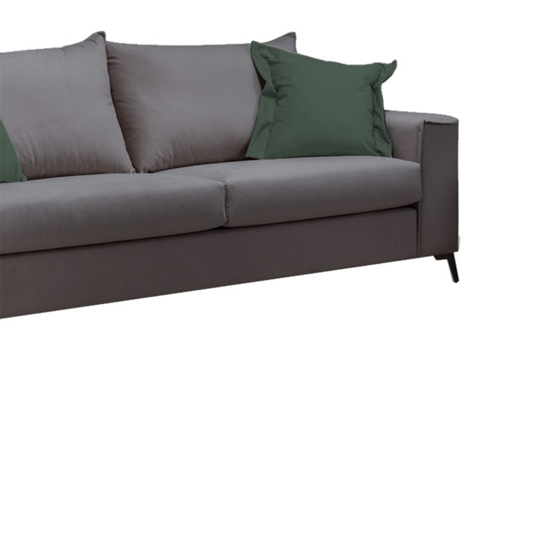 3 местен диван VERONA антрацит - възглавници кипарис 225x93x100см