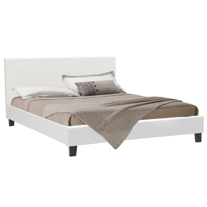 Двойно легло NEVIL PU бял мат 150x200