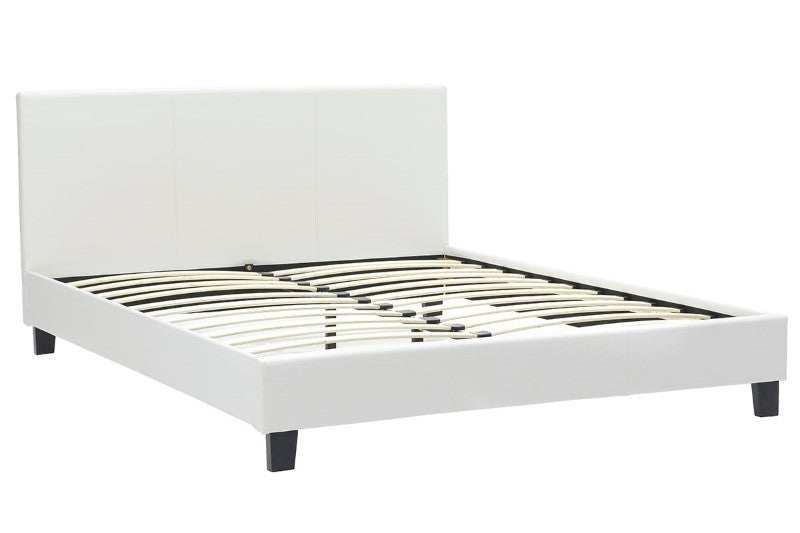Двойно легло NEVIL PU бял мат 150x200