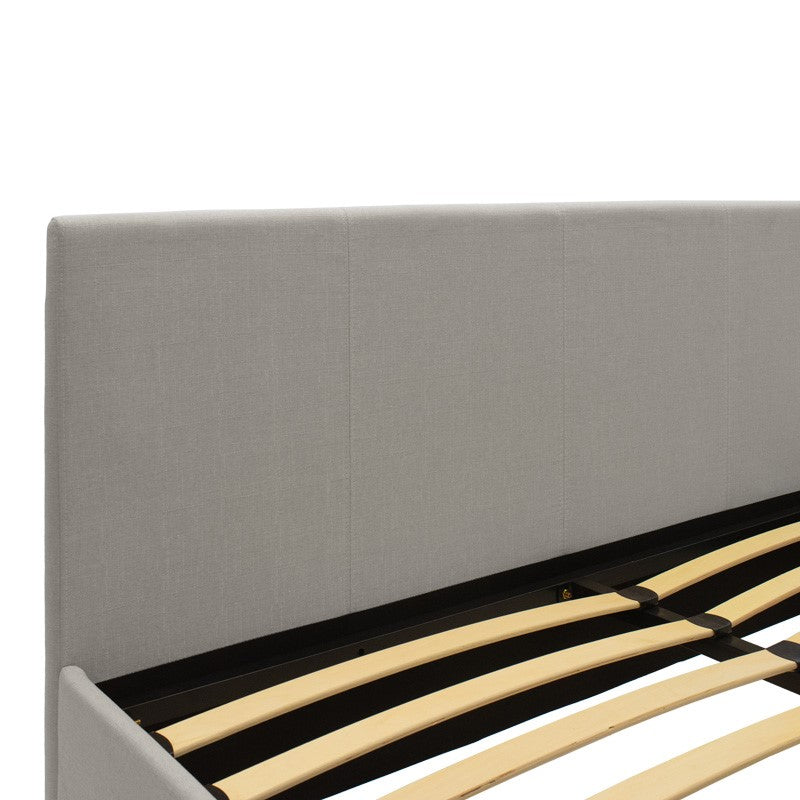 Двойно легло Norse с място за съхранение в сив плат 160x200см