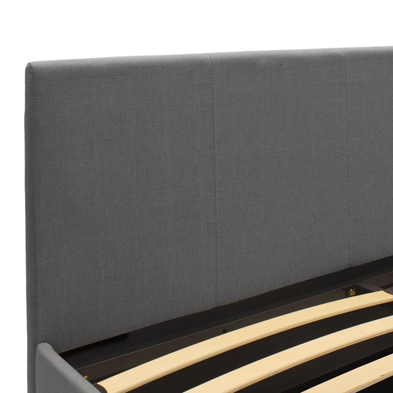 Двойно легло Norse плат с място за съхранение в тъмно сиво в мат 160x200 см