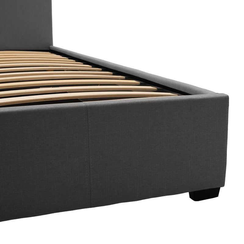 Двойно легло Norse плат с място за съхранение в тъмно сиво в мат 160x200 см