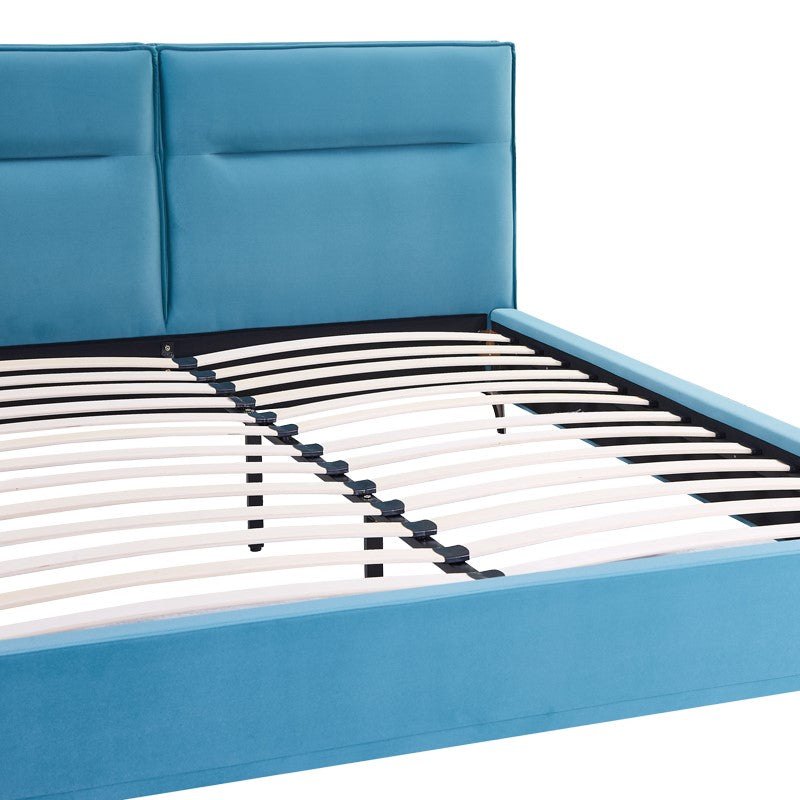 Двойно легло Ikina кадифе в цвят петрол 160x200см