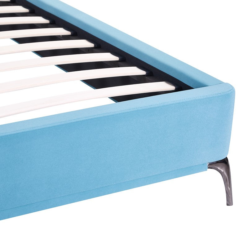 Двойно легло Ikina кадифе в цвят петрол 160x200см