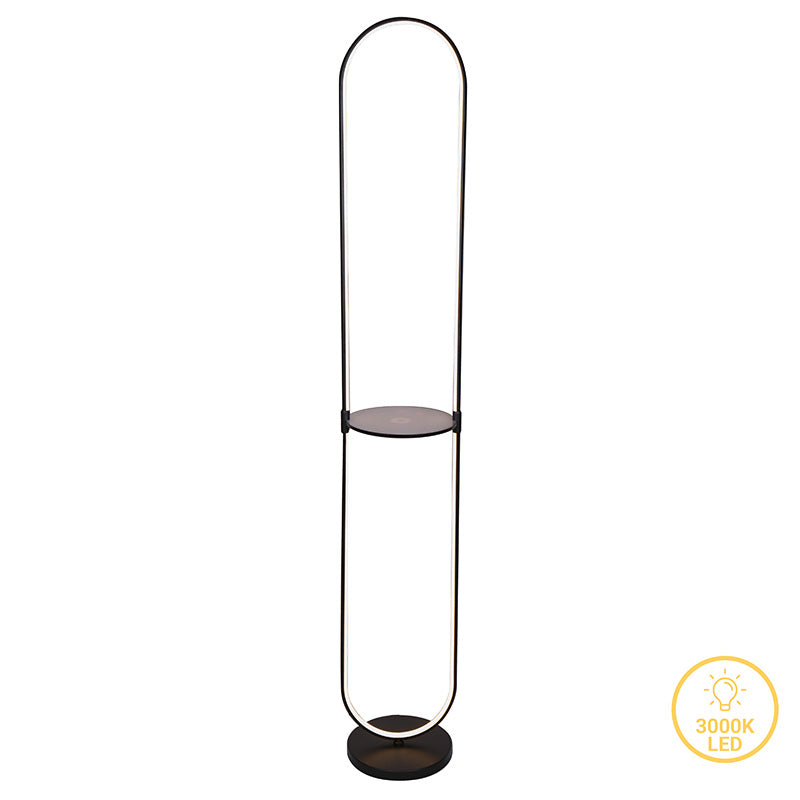Подова лампа Reflect LED черна D26x165см