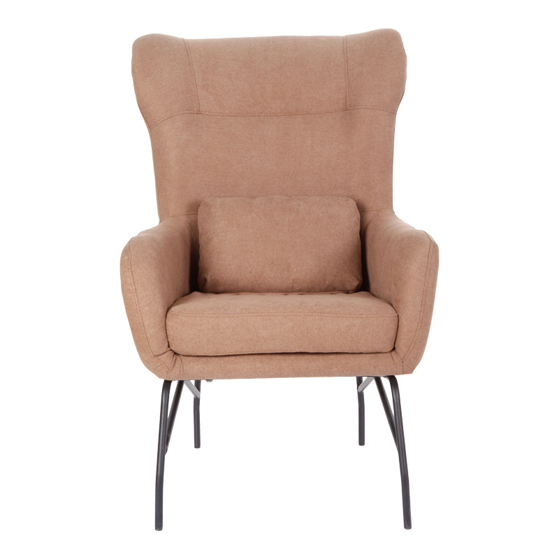 Фотьойл Rimbo гнила ябълка кадифе плат-черен крак 66x81x102см