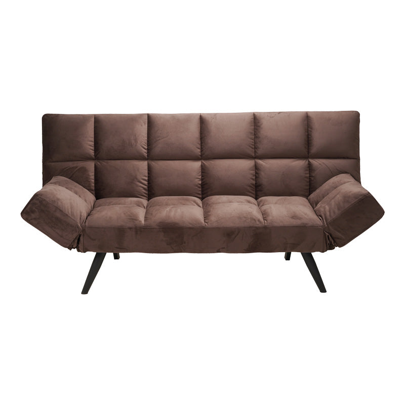 Диван - легло 3-местен Freddo кадифе кафяв 181x81x86см