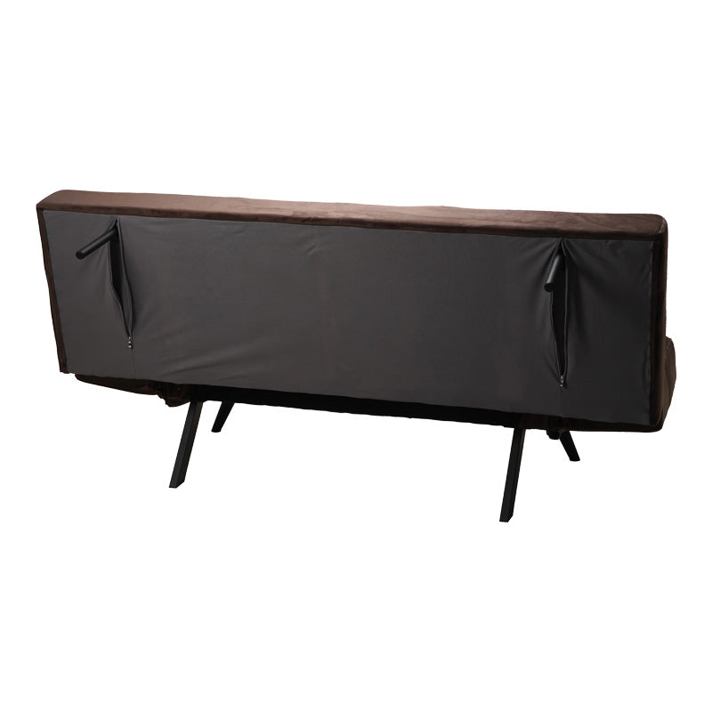 Диван - легло 3-местен Freddo кадифе кафяв 181x81x86см