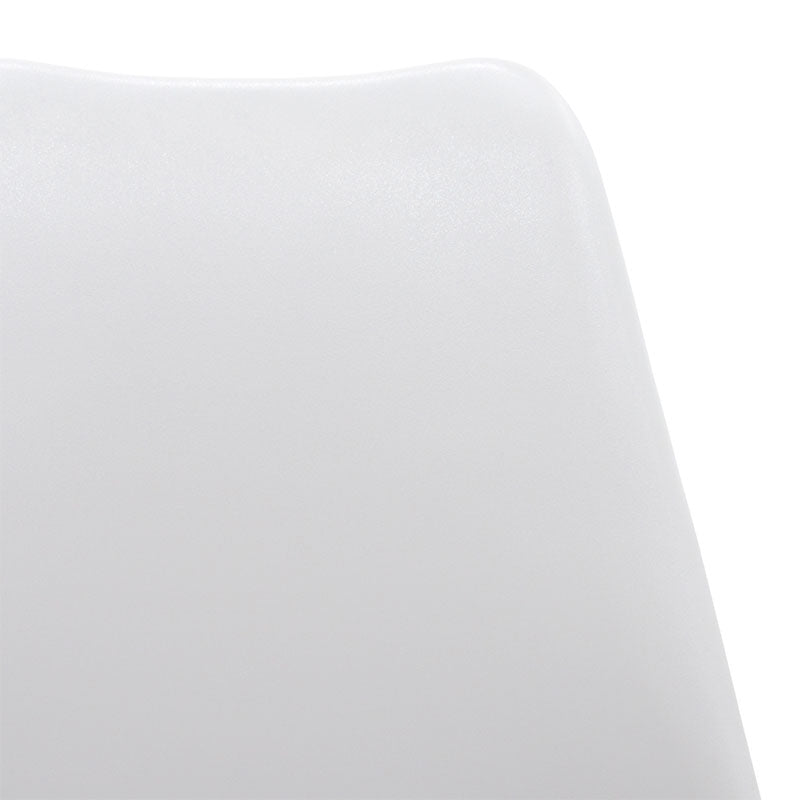 Стол Gaston PP с PU цвят бяло - дъб