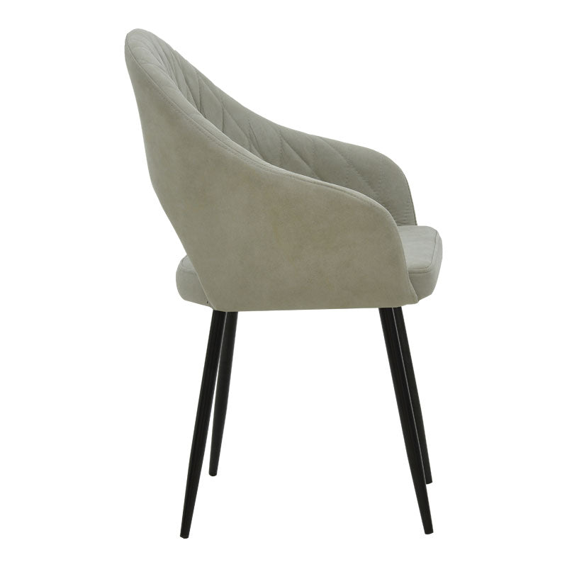 Фотьойл Macie плат антично сиво-черно 58x50x85см